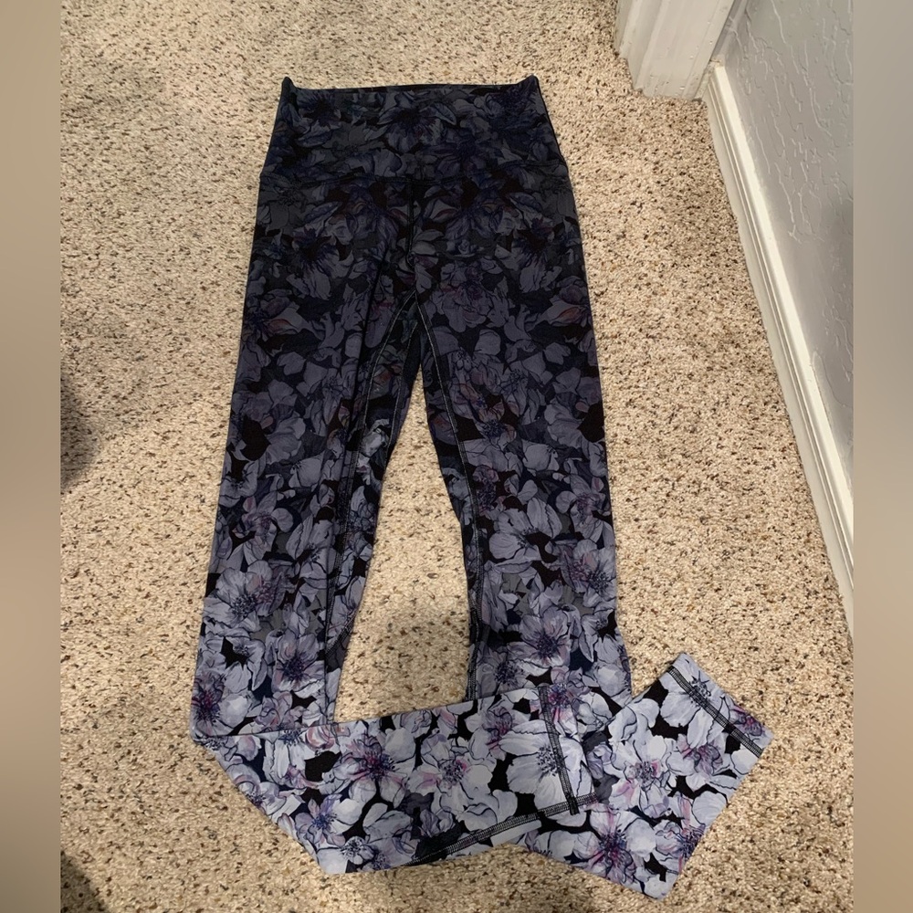 Lululemon Athletica Floral Jumpsuit - Black and Gray